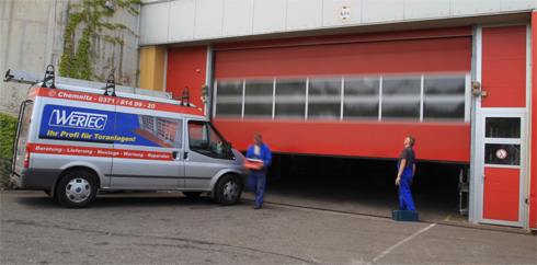 Die Firma WERTEC bietet allen Service rund um die Tore.